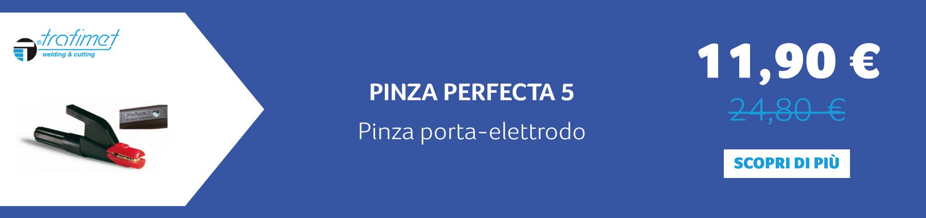 TRAFIMET - PINZA PERFECTA 5 Pinza porta-elettrodo. 11,90 € anziché 24,80 €